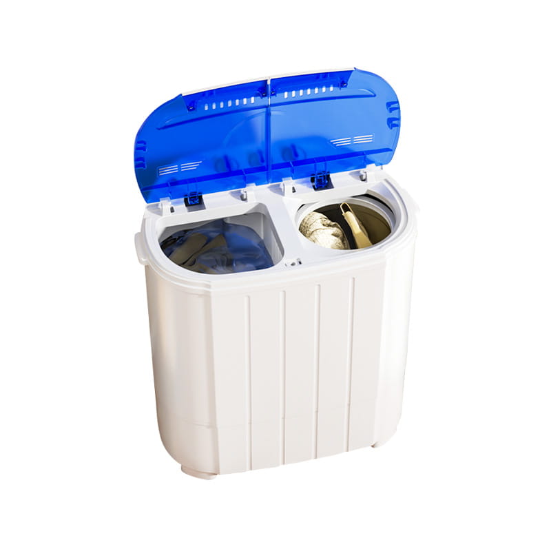 Waschen und Trocknen separater Zwillingswaschmaschine